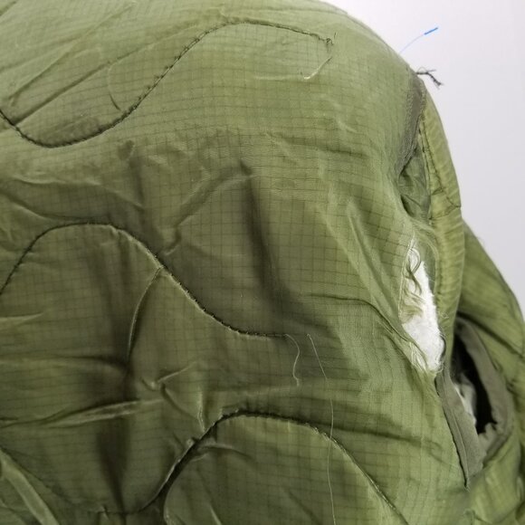 VTG US Army M65 Jacket Mens Woodland Camo Cold Weather Field Liner Coat Sz M - Picture 8 of 12